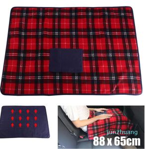 Portable 5V USB Electric Heated Blanket Car Office Winter Warm Rug Cover Heater 2022