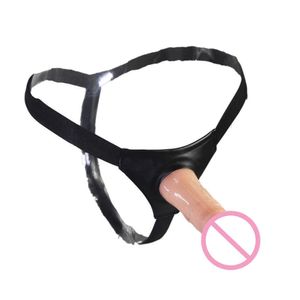 Beauty Items Harnesses Pant Strap-On Dildo Silicone Pre-Ejaculation Vagina Plug Hollow Masturbation Inscrutable Penis sexy toys for Lesbian