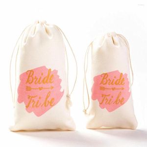 Decorazione per feste 5 10pcs Hen Bride Tribe Gift Bag Team To Be Wedding Borse da damigella d'onore Addio al nubilato Decoratian Bridal Shower