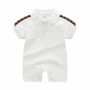 Kleidung Sets Neugeborene Baby Strampler Mädchen und Jungen Kurzarm Baumwolle Kleidung Designer Marke Brief Drucken Säuglingsbabyspielanzug Kinder Pyjamas314S {Kategorie}