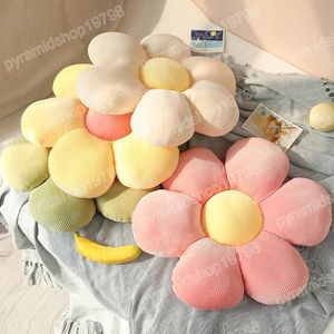 35-45CM Beautiful Colorful Flower Plush Pillow Toy Soft Stuffed Cartoon Plant Doll Chair Cushion For Kids Birthday Gifts