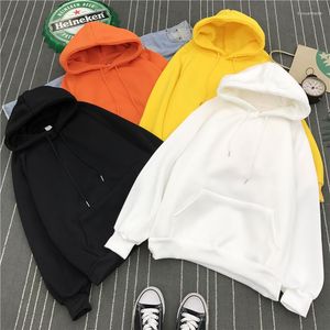 Women's Hoodies Women Sweatshirts Long Sleeve Winter Casual Fleece Yellow Girl Pullovers Loose Hooded Female Thick Coat Clothes Top Para
