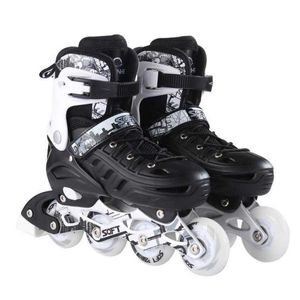Ледяные коньки на роликах взрослые дети Полный набор встроенных начинающих мужчин и женщин регулируемые обувь L221014