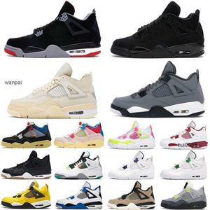 2023 wholesale Jumpman 4s Desert Moss Basketball Shoes For Men Women 4 University Blue #48 Taupe Haze Bred Sail Court Purple Mens Trainers Sport JERDON