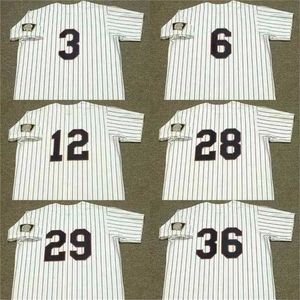 Proword C202 men 3 HARMON KILLEBREW 6 TONY OLIVA 12 TOVAR 28 BERT BLYLEVEN 29 ROD CAREW 36 JIM KAAT baseball Jersey 1970