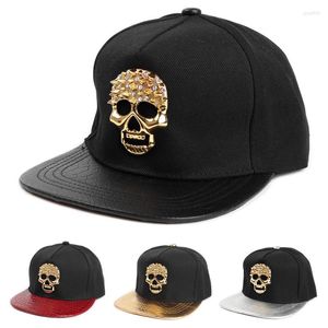 Ball Caps Hip Hop Hat Metal Skull Flat Brim Snake Sket Mot Mothets Fashion Mode Brand Baseball Cap Bucket