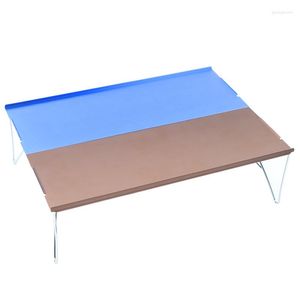 Obozowe meble mini składany stół zewnętrzny przenośny ultralekki aluminium aluminium składane kemping biurko rybackie