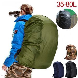 Bolsas de caminhada Backpack Rain Cover 35-80L Bolsa de escalada ao ar livre à prova d'água para o Universal L221014