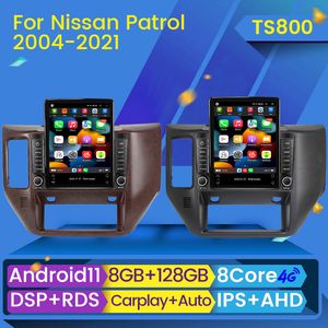 Nissan Patrol V5 Y61 2004- 2021 Navigation Stereo GPS Android 11 No 2din 2 DIN 용 자동차 DVD 라디오 멀티미디어 비디오 플레이어