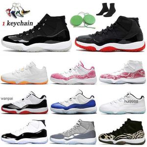 2023 Fashion Womens Mens Trainers 11s Basketball Shoes Jumpman 11 Cool Grey Animal Instinct Jubilee 25th Anniversary Bred Concord Cap and Gown JERDON