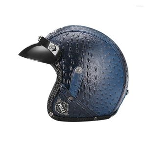 Motosiklet Kaskları Jyt Alman PU Derek Kişiselleştirilmiş Kask Cafe Yarışçısı Vintage Motokros Yarışı Jet Casque Yüksek Kaliteli Scooter