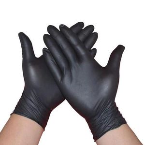 2022 new disposable gloves black nitrile glove industrial ppe powder free latex free garden household kitchen top quality