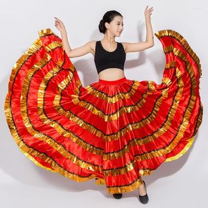 Stage Wear Opening Dance Performance Show Costume Spain Nation Large Swing Bust Skirt Adult Female Chorus Practice Suit H627