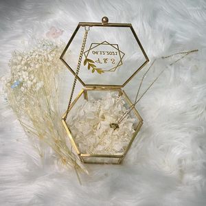 FESTIMENTO DE FESTA Caixa personalizada de engajamento da caixa de casamento hexagonal DIY DIY DATMAIDA DO BRIDA INFERIORES PRESENTES DO Dia dos Namorados Personalizados