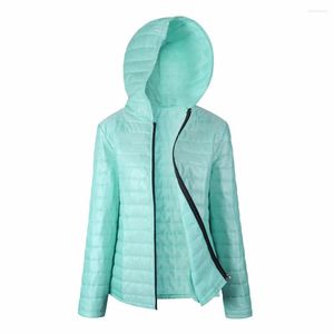 Kvinnorjackor 2022 Fashion Ladies Zipper Outwear Kvinnliga kläder Svart Kvinnor Huvjacka Plus Size Autumn Bomber Slim Casual