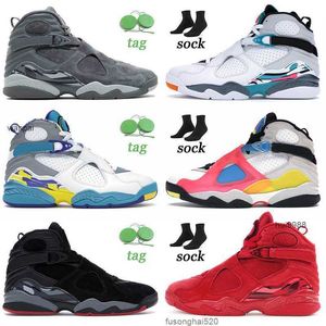 2023 Classic 8 8s Basketballschuhe Damen Herren Jumpman Sneakers Three Peat South Beach SE Weiß Mehrfarbig Aqua Off Bugs Bunny Sporttrainer JERDON