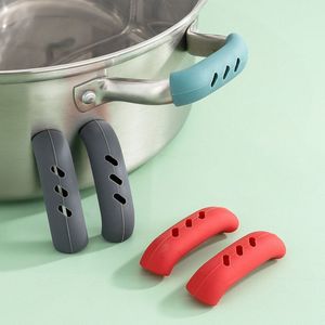 2pcs guanto da forno in silicone guanto di isolamento termico casseruola orecchio padella presina presa da forno anti-pentola calda clip accessori da cucina b1027