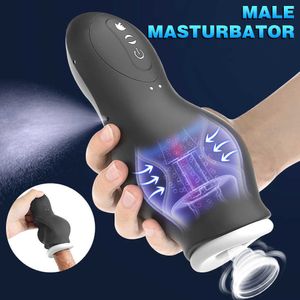 Sex Toy Electric Massagers Toys Masager Automatisk rotation Sugning Penis Trainer Aircraft Cup Simulation Vagina Oral Masturbator Toys Förbättra CKIA