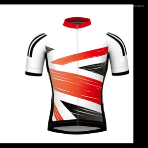 Racing Jackets Men's Short Sleeve Cycling Jersey Quick Dry Moisture Spandex Polyester Bike Top Mountain MTB Road Tops