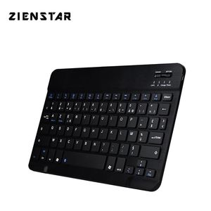 Zienstar 10inch Azerty French Aluminium Mini Wireless Keyboard Bluetooth for Apple iOS Android Tablet Windows PC Lithium Battery 210610239E