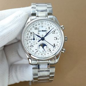 8-stiftm￥nen Mens Watch Automatic Mechanical Watch 40mm Round Bezel Waterproof Fashion Business armbandsur Montre de Luxe