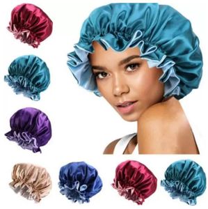 Women Night Cap Cap Hat Double Wear Cover Cover Cap Cap Satin Bonnet for Beautiful Hair - Wake Up Perfect Daily Factory Sale C1027