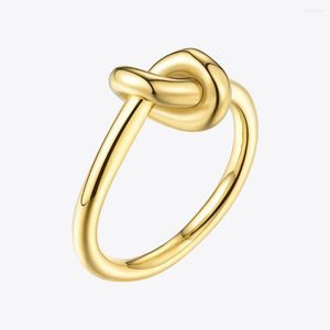 Küme halkaları enfashion toptan düğüm paslanmaz çelik altın renk mini yüzük moda moda moda kadınlar için mücevher bages anillo