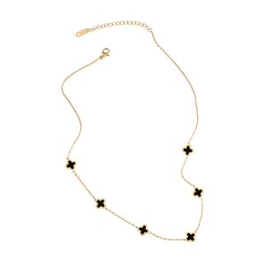 Luxury Women Style Cute Clover Necklace Luxury Women 18K Gold Bracelets for Gift