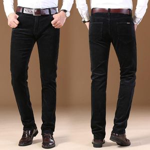 Мужские брюки Мужская деловая повседневная эластичность моды Slim Fit Fit Straight Высококачественные брюки Мужские Z247