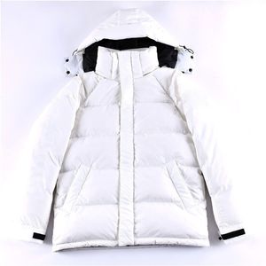 Mens Down Coat Płaszcz Parka Pochodna designerka puffer kurtka odzieżowa Kurtki przyczynowe zimowe Jakce Kanadyjczyk