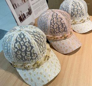 Boll Caps 202207-2509093 Drop Summer Fashion Akrylkedja Lace Flower Gorgeous Lady Sport Baseball Hat Women Leisure Visirs Cap