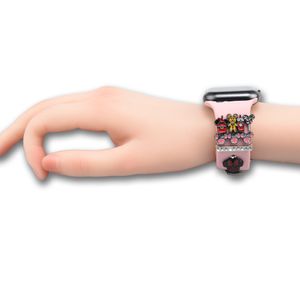 MOQ 1 шт., новинка 2022 г., мягкие резиновые силиконовые ремешки для часов, подвески для Apple, спортивный ремешок, сменный браслет, ремешок, ремешки для часов, charmss