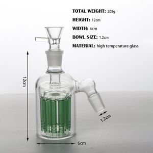 Bong Aksesuarları Hookahs Klasik Mavi/Clear Kül Catcher 14mm Kol Perc 18.8mm Ashcatcher Herhangi bir açı ve boyut eklemi için farklı stil