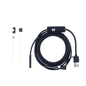 5.5mm 7mm Endoskop Kamerası Esnek IP67 Su Geçirmez 6 LED Mikro USB Tip-C Tip Telefon Denetim Kamerası Android Telefon PC için