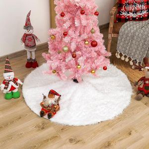 Рождественские украшения дерево юбки плюшевой искусственный мех рождественский коврик год