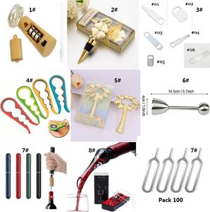 DIY Sublimation Stainless Steel Egg Shell Air Pump Wine Bottle Opener Eagle Wine Aerator Sim Card Insertion Removal Tool Needle Openers Palm Breeze Can Lid Screw