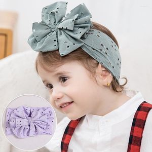 Hats Born Baby Hole głowica dla dziewcząt Elastyczne dzianiny Dzieci Kokarki turbanowe miękkie bawełniane dzieciaki do włosów Akcesoria 10 kolorów