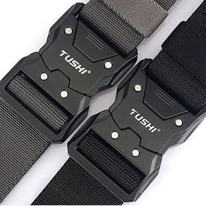 Paski Mężczyzn Magnet Blugacz Outdoor Tactical Army Army Belt Unisex Magnec Multi Funkcja Bojowa Przetrwanie Nylon Sports Belts G221027