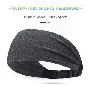 Yoga Saç Bantları Sıcak Salling Ultra İnce Spor Kafa Bandı Erkek Kadın Hızlı Kuru Açık Ter Emme L221027