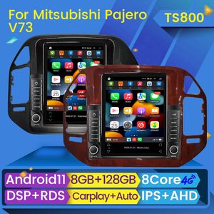 CAR DVD Radio Multimedia Video Player Android för Mitsubishi Pajero V73 V77 V68 V75 1997-2011 Tesla Type Navigation GPS BT