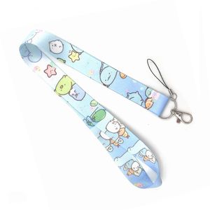 Fashion Corner Creature Phones Straps Lanyards Keychain Japanese Sumikko Gurashi Animal Cartoon Print Hang Rope Lariat Cell Phone case Neck Straps