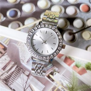 Fashion Fulal Brand Watchs Watchs Women Ladies Girl Crystal Style Luxury Metal Steel Band Quartz Clock X220