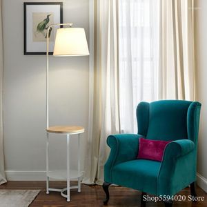 Floor Lamps Nordic Lamp Rack Living Room Bedroom Sofa Simple Modern Creative Wood El Vertical Table Decorative Lights