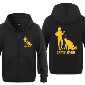 Erkek Hoodies Oyunu Evlilik Köle Komik Erkekler Polar Uzun Kollu Fermuar Ceket Sweatshirt Ceket Fitness Trailsuit Moleton Maskulino