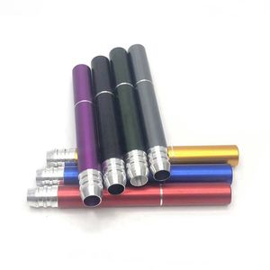 LatestColorful Aluminium Alloy Pipes Dry Herb Tobacco Catcher Taster Bat One Hitter Handpipes Portable Cigarette Holder Removable Smoking