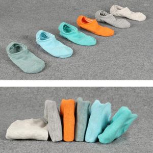 Erkek Çoraplar Cottvo10Pairs/Paket 200 Stitches pamuklu-Slid Anti-Slid Yok Erkekler İçin Gösteri Ayakkabı Yaz Renkli Görünmez Astar Düşük kesim