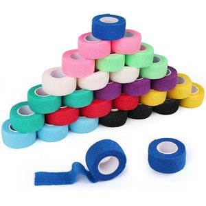 Gear de proteção 30 Rolls Sports Self Aderent Wrap Elastic Non-Taren Bandage First Soces Fita para Anklekneewrist 221027