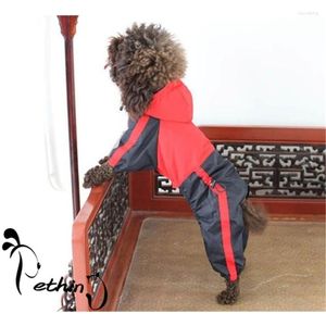 Odzież dla psa Zielone czerwone szczeniaki Rain Coat Duże ubrania Wodoodporna wysokiej jakości odpowiednia rozmiar Fit Mały i psy XS-5xl