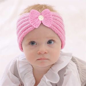 Cappelli cappelli a testa neonate per bambini grandi arco all'uncinetta per bambini a maglia per bambini a banda per capelli elastici Accessori avvolgenti per la testa L221028