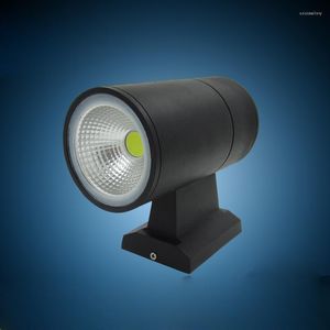 مصابيح الجدار 10pcs/الكثير لأعلى أسفل المصباح في الهواء الطلق المعاصر بريدجيلس 10W COB LED LID IP65 الإضاءة الخارجية AC110V 220V 230V 240V